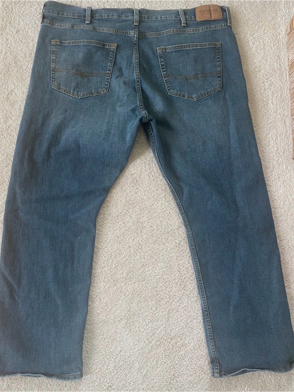 Levis Strauss Signature S51 Blue Jeans Men's Sz 42 x 30 Straight Fit